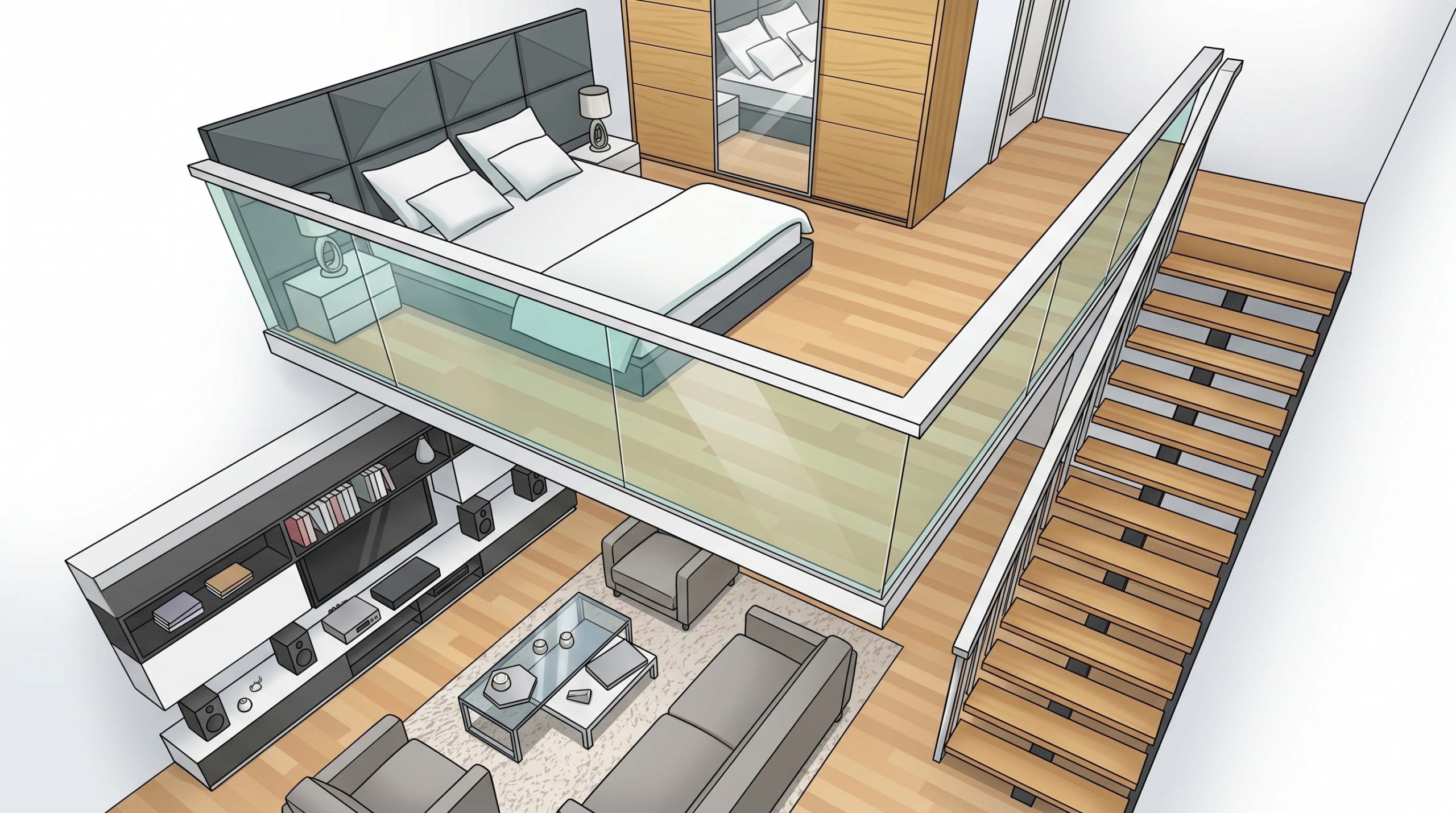 Desain Cerdas Rumah Mezzanine 3 Kamar: Solusi Hunian Keluarga Modern