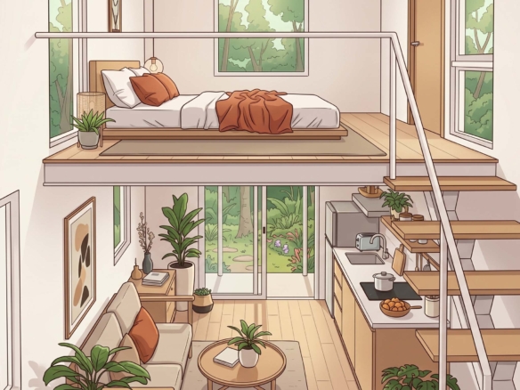 Ide Cerdas: Desain Rumah Mezzanine 2 Kamar Tidur untuk Hunian Nyaman dan Estetik