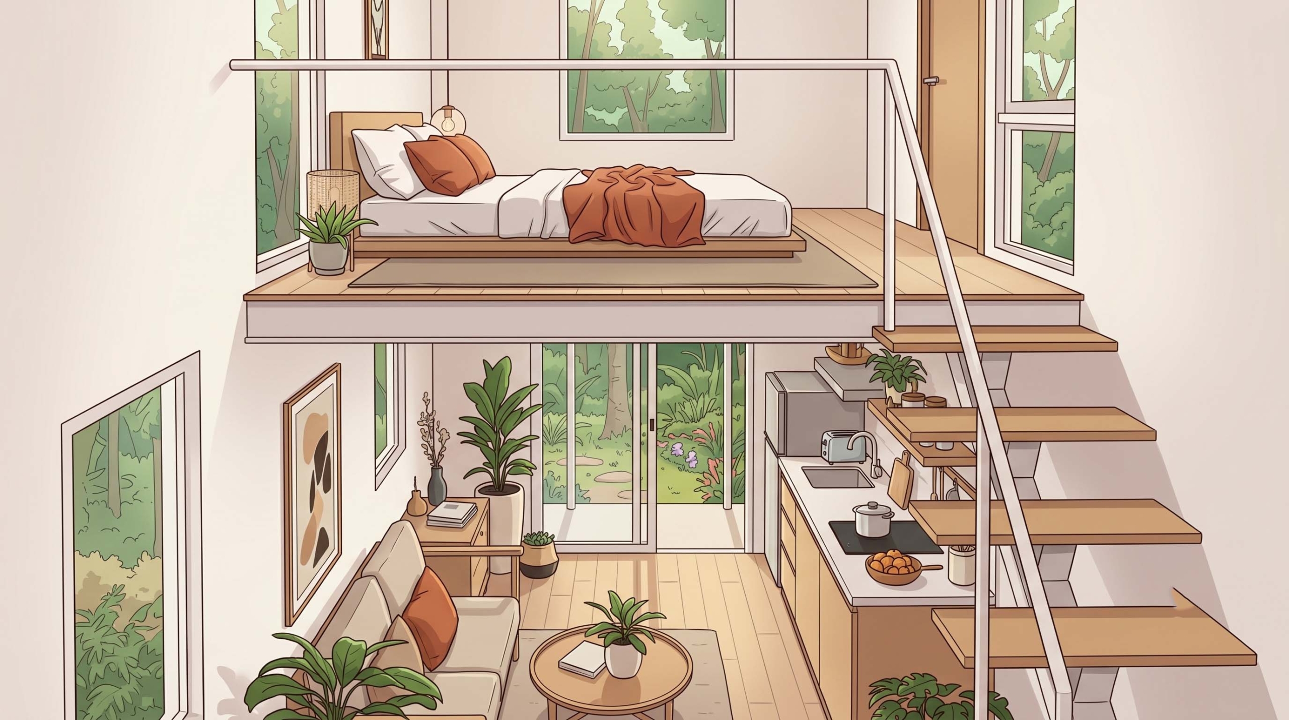 Ide Cerdas: Desain Rumah Mezzanine 2 Kamar Tidur untuk Hunian Nyaman dan Estetik