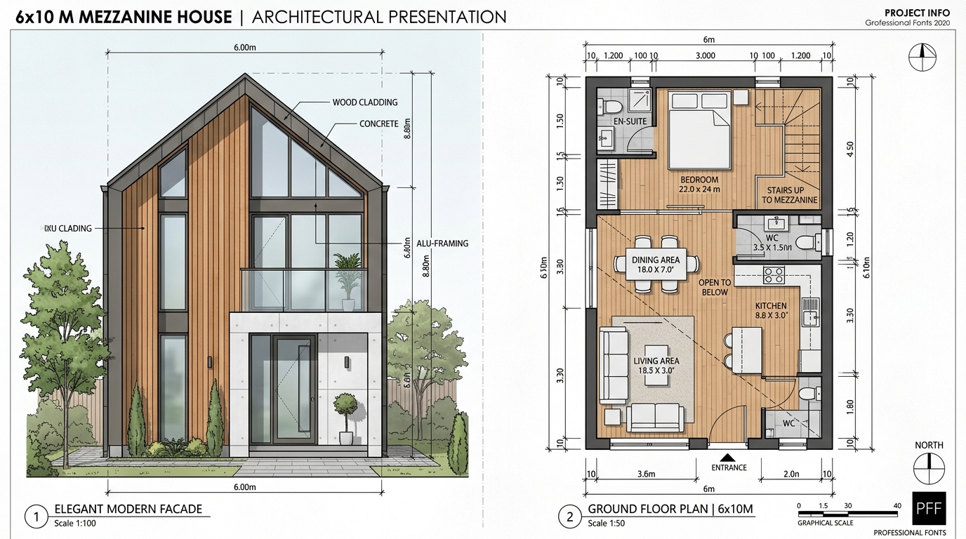 Inspirasi Desain Rumah Mezzanine 6x10 Maksimalkan Lahan Terbatas Menjadi Hunian Mewah